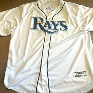 TAMPA BAY RAYS MAJESTIC EVAN LONGORIA 2XL JERSEY